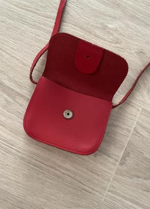 Кожаная сумочка - кошелек2 фото