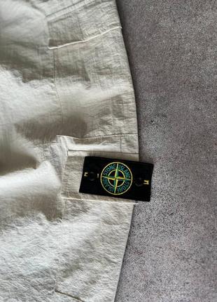 Спортивные штаны мужские stone island бежевые / штани чоловічі стон исланд бежеві3 фото