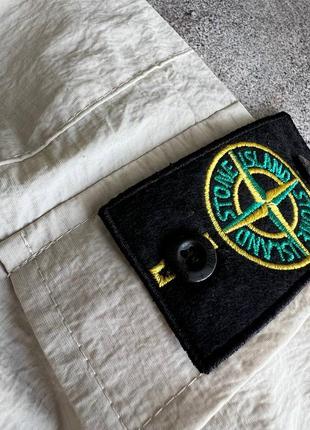 Спортивные штаны мужские stone island бежевые / штани чоловічі стон исланд бежеві6 фото