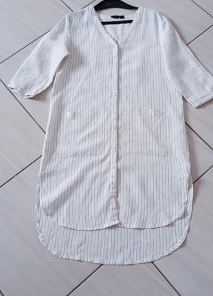Платье рубашка лен esmara2 фото