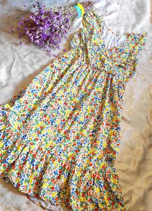 Платье большой размер в мелкий цветочный принт,uk 222 фото