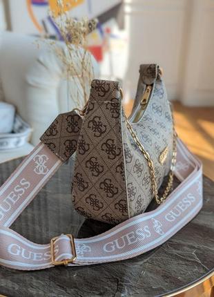 Сумка guess bagget 🤍2 фото