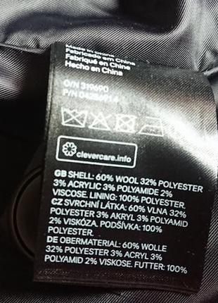 Фірмова вовняне пальто бушлат h&m,нове з бірками,розмір 54(l-xl).9 фото