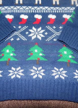 Новогодний свитер nutmeg 2-3 года4 фото