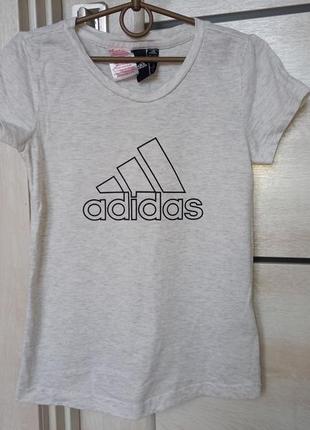 Красивая модная футболка adidas адидас оригинал для девочки 9-10 лет 1403 фото