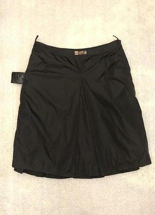 prada coat знаменитая юбка из нейлоновой таффеты  в складку5 фото