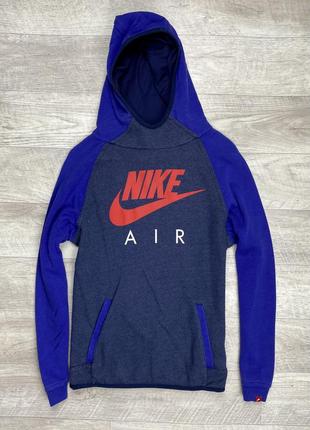 Nike air кофта 12-13 yrs 147-158 см l размер подростковая синяя оригинал