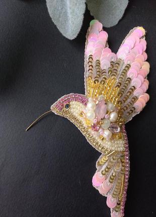 Брошь "колибри" 2