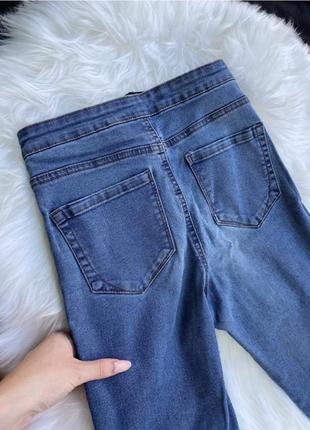 Синие джинсы скинни на высокой посадке denim co4 фото