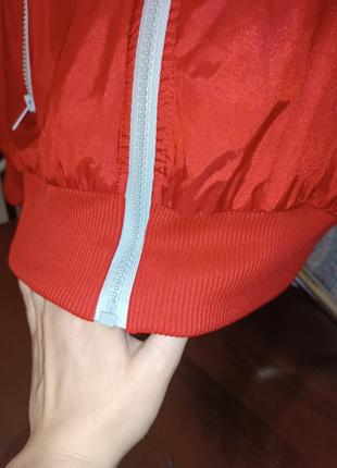 Легкая спортивная куртка / ветровка бренда adidas большого размера4 фото