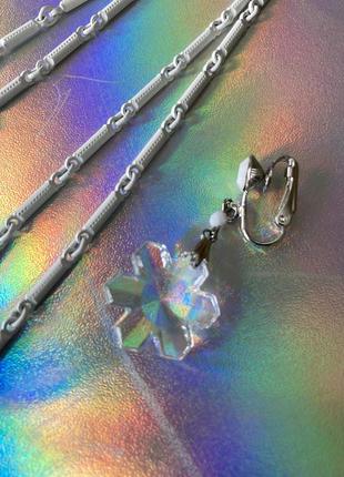 Набор винтажных украшений ожерелье колье серьги клипсы4 фото