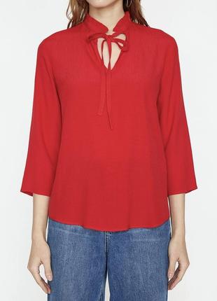 Неймовірно красива червона блуза4 фото