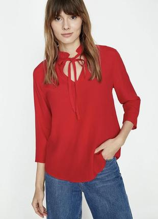 Неймовірно красива червона блуза1 фото