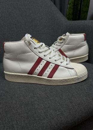 Оригінальні вінтажні кросівки 2015 adidas promodel deluxe white red b35248 sneaker