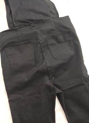 Черный джинсовый комбинезон7 фото