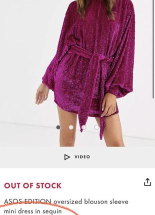 Платье мини с пайетками asos edition10 фото