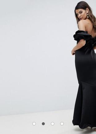 Премиум-платье макси с широким вырезом и топом на косточках asos design uk 125 фото