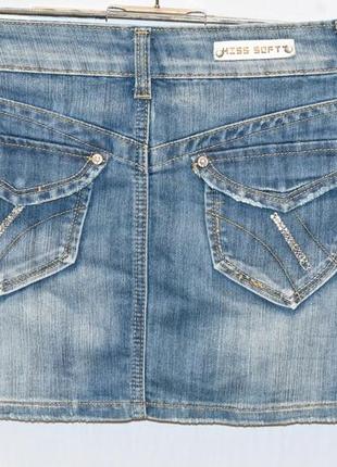 Юбка джинсовая свет синего цвета, фирмы miss softy4 фото