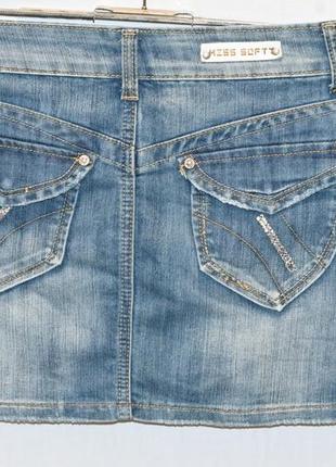 Юбка джинсовая свет синего цвета, фирмы miss softy3 фото