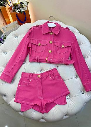 Брендовый костюм в стиле balmain