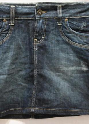 Юбка джинсовая, темно синего цвета,фирмы yessica1 фото