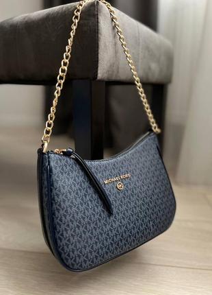 Женская сумка michael kors hobo blue2 фото