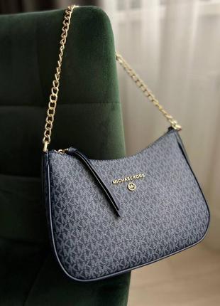 Женская сумка michael kors hobo blue7 фото