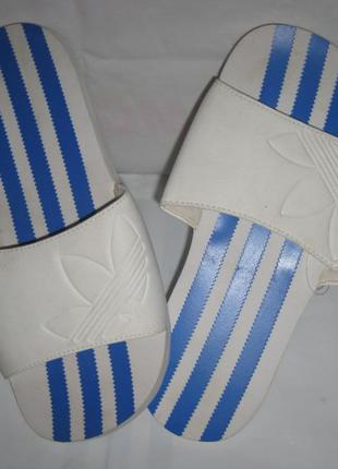 Сланцы шлепанцы adidas trefoil slide жен2 фото