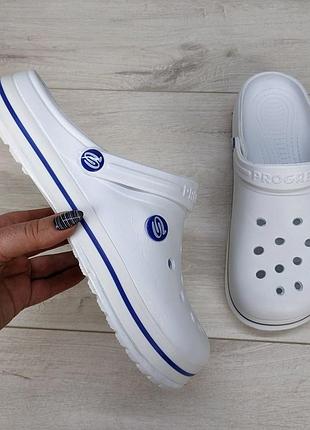 Мужские сабо кроксы белые прогресс украина 3409
