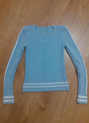 Кофта, свитер голубой размер s1 фото