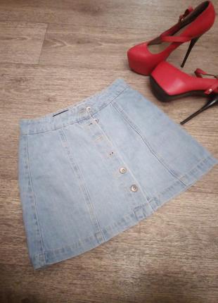 Брендовая джинсовая юбка