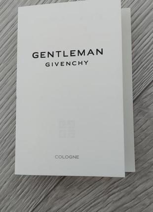 Givenchy gentleman cologne одеколон для мужчин 1мл1 фото