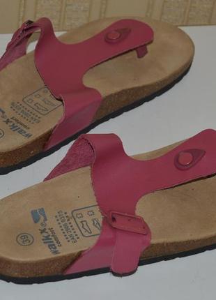 Шльопанці шльопанці шльопки шкіра walks comfort розмір 39 406 фото