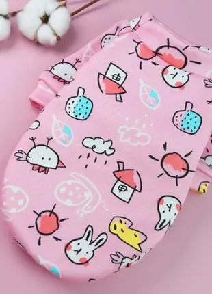 Кофта пуловер для котів і собак дрібних, середніх і великих порід, з принтом no 2 рожева m09701 фото
