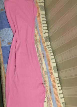 Меди платье  рубчик в обтяжку трикотаж чулок карандаш розовая майка с разрезом на ноге8 фото