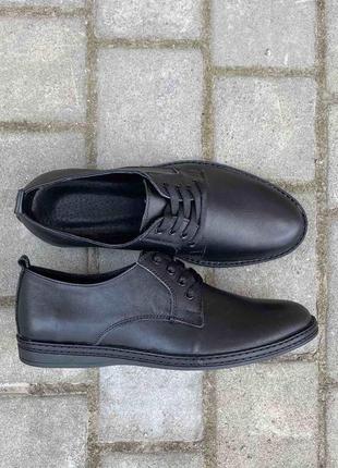 Качественные классические мужские туфли натуральная кожа6 фото