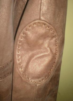 Класний стильний модний ексклюзивний піджак, бронзове напилення тканини4 фото