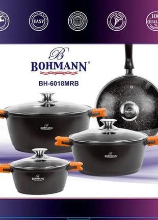 Набір посуду bohmann bh 6018 mrb (8 предметів)
