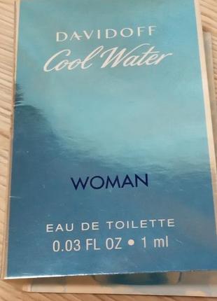 Davidoff cool water woman туалетна вода для жінок 1мл