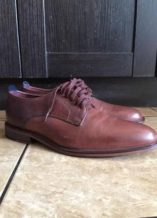 Новые стильные кожаные мужские туфли topman 44 размер3 фото