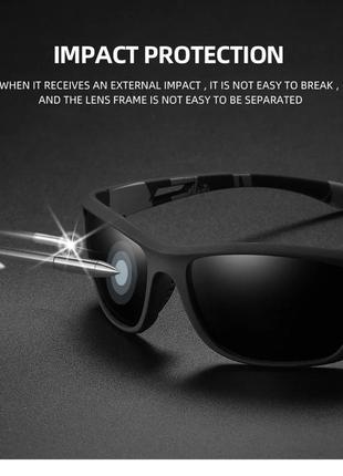 Очки солнцезащитные поляризационные для спорта polaroid q54. велоочки, очки для рыбалки3 фото