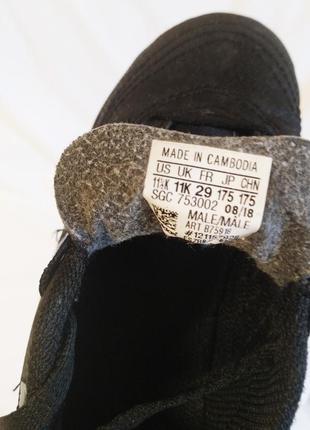Кроссовки детские футбол сороконожки черные sgc 753002 adidas (размер 27)7 фото