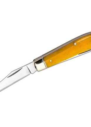 Нож cold steel mini trapper yellow bone (cs-fl-mtrpr-y)2 фото