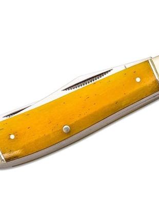 Нож cold steel mini trapper yellow bone (cs-fl-mtrpr-y)3 фото