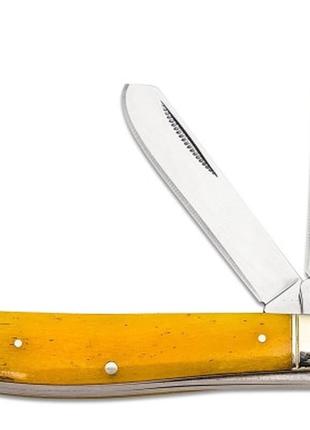 Нож cold steel mini trapper yellow bone (cs-fl-mtrpr-y)1 фото