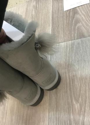 Ботинки сірі замш угг угги ugg australia код 100178 фото