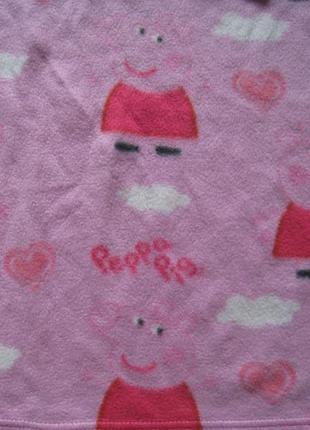 Флисовый халат -плед с рукавами свинка пеппа 3-8 лет2 фото