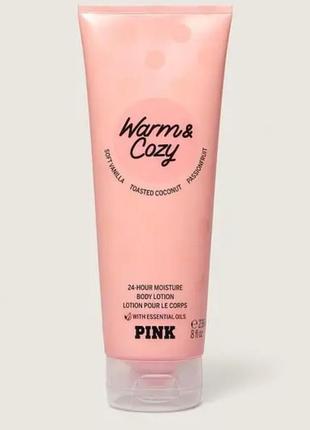 Лосьйон для тіла victoria's secret pink warm & cozy body lotion 236ml1 фото