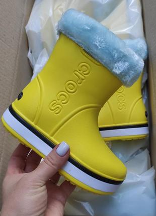 Сапожки-пенки crocs для девочек и мальчиков