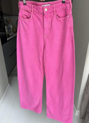 Zara джинсы широкі кюлоти м6 фото